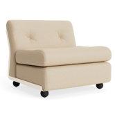 Hay Amanta 1 seater cream beige shell, Hallingdal 220 ecru/sand