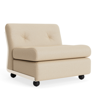 Hay Amanta 1 seater cream beige shell, Hallingdal 220 ecru/sand