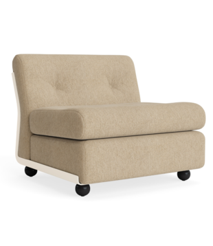 Amanta 1 seater cream beige shell, Turf Sand