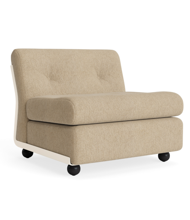Hay  Amanta 1 seater cream beige shell, Turf Sand
