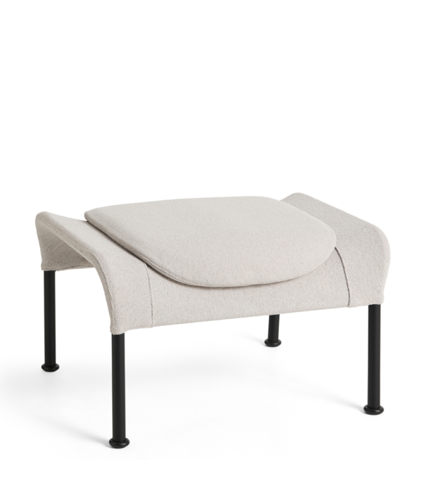 Hay  Hay 02 Lounge Stoel zwart tube basis,  stof soft black