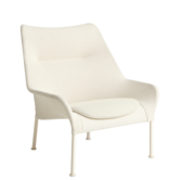 Hay 02 Lounge Chair egg shell tube base, soft cream
