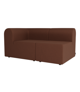 Montana Paradigm 2 seater Sofa with arm & open end, Remix fabric