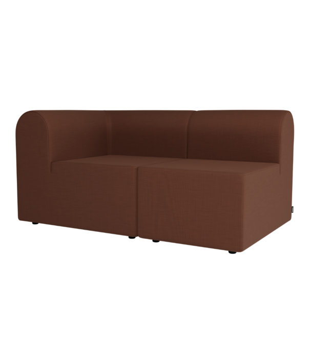 Montana Furniture  Montana Paradigm 2 seater Sofa with arm & open end, Remix fabric