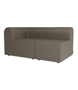 Montana Paradigm 2 seater Sofa with arm & open end, ReWool fabric
