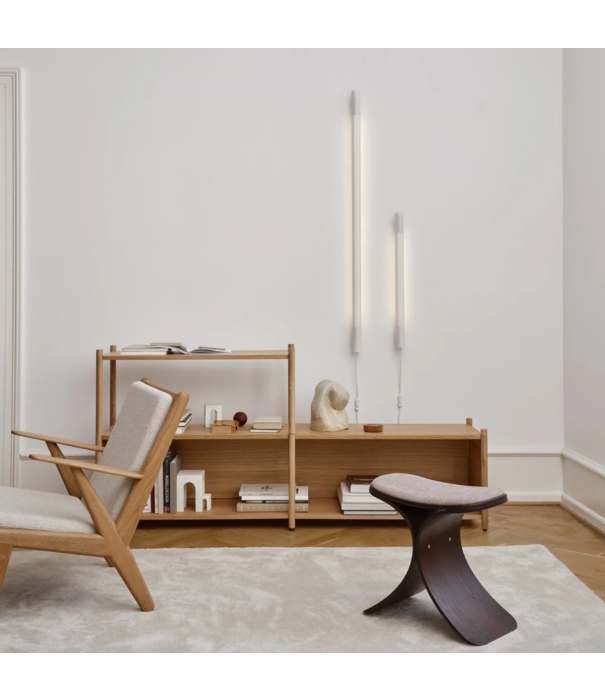 Gejst  Luno Stool - Black Oak/Leather