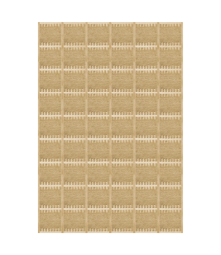 Layered Lilly Rug,  mustard