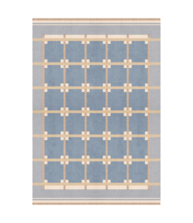 Layered Röllakan Ruth Rug Summer Sky