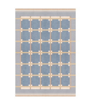 Layered Röllakan Ruth Rug Summer Sky