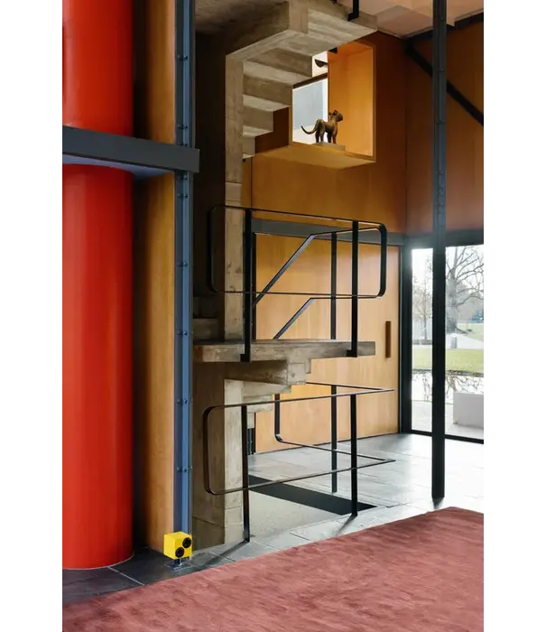 Layered  Layered  Classic Solid Wool Rug red ochre