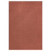 Layered  Classic Solid Wool Rug red ochre