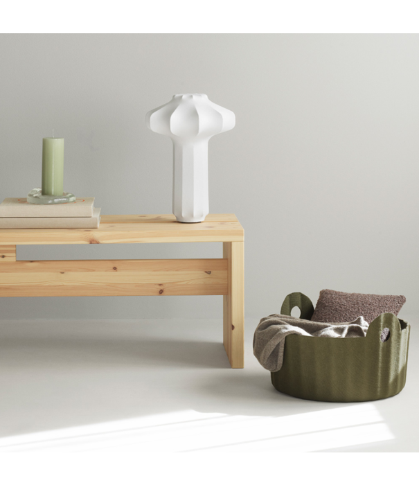 Normann Copenhagen  Normann Copenhagen Colu Basket Opbergmand olive