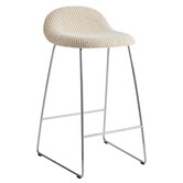 Gubi 3D counter stool, 65 cm, sledge base, stainless steel - Dedar Lupo 009