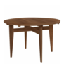 Gubi B-Table dining table walnut
