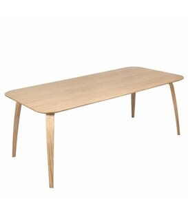 Gubi Dining Table oak veneer, oak 200cm - Sale