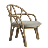 Gubi Bistra Lounge Chair, rattan