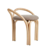 Bistra Stool rattan, upholstered seat cushion