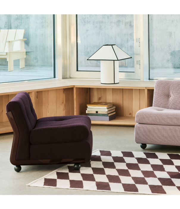 Hay  Hay Amanta 1 seater burgundy red shell, Yuma 1851 rose