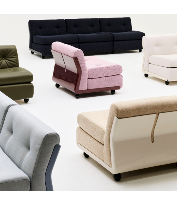 Hay  Hay Amanta 1 seater frost blue shell, Vanir 733 blue