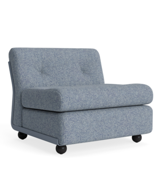 Hay Amanta 1 seater frost blue shell, Vanir 733 blue
