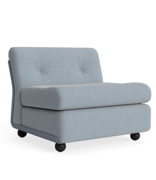 Amanta 1 seater frost blue shell, Naveli 723 blue