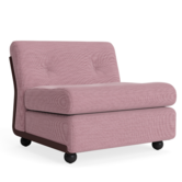Amanta 1 seater burgundy red shell, Yuma 1851 rose