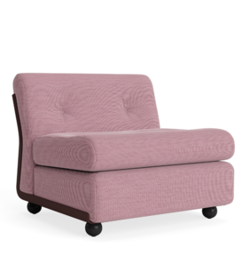 Amanta 1 seater burgundy red shell, Yuma 1851 rose