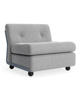 Amanta 1 seater frost blue shell, Hallingdal 130 grey