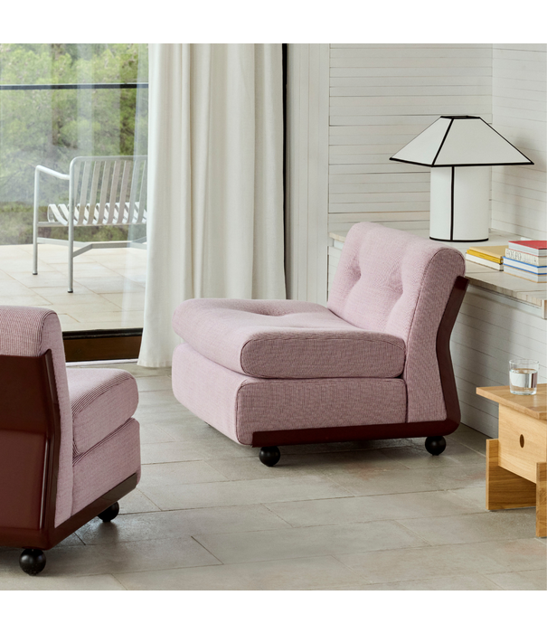 Hay  Amanta 2 seater burgundy red shell, Yuma 1851 rose