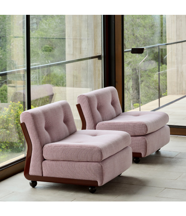 Hay  Amanta 2 seater burgundy red shell, Yuma 1851 rose