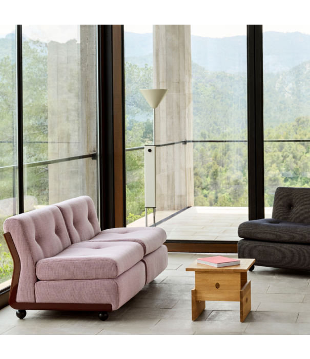 Hay  Hay Amanta 2 seater burgundy red shell, Yuma 1851 rose