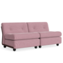 Hay Amanta 2 seater burgundy red shell, Yuma 1851 rose