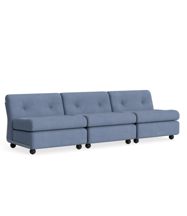 Hay  Amanta 3 seater frost blue shell, Osumi 30 blue