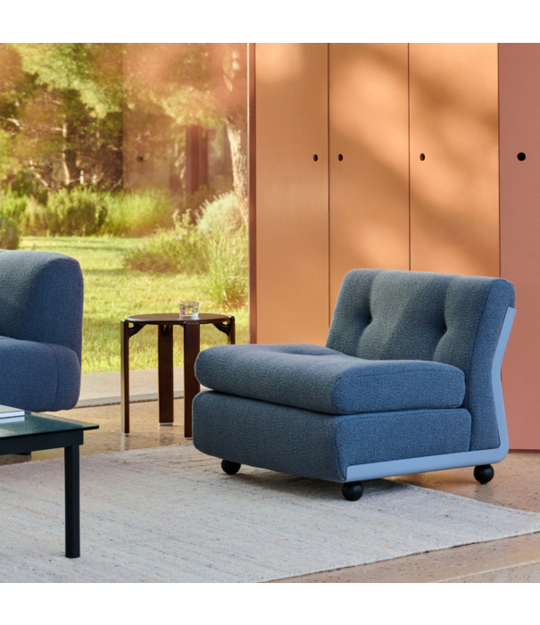 Hay  Amanta 3 seater frost blue shell, Osumi 30 blue
