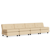 Hay Amanta 4 seater cream beige shell, Vanir 413