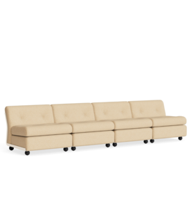 Amanta 4 seater cream beige shell, Vanir 413 cream-orange