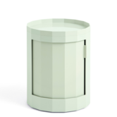 Hay Facet Cabinet Low on feet and castors soft mint