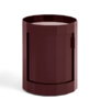 Hay Facet Cabinet Low op poten en wielen burgundy