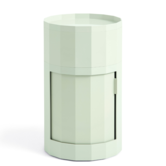 Facet Cabinet 101 High on feet and castors soft mint