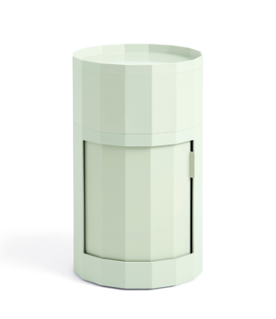 Hay Facet Cabinet High op poten en wielen  soft mint