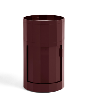 Hay Facet Cabinet High on feet and castors burgundy
