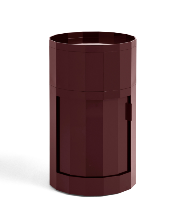 Hay  Facet Cabinet 101 High on feet and castors burgundy