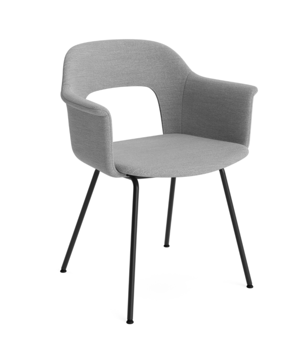 Hay  Hay Layout Armchair 214 upholstered, black tube base