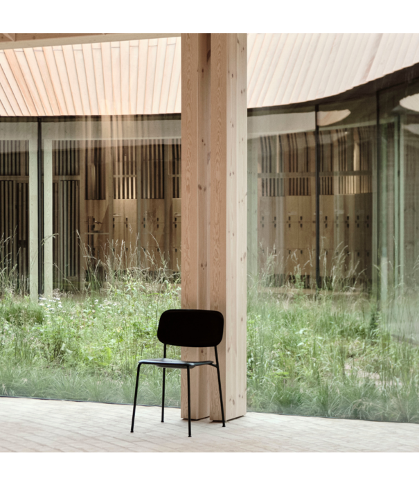 Hay  Hay Soft Edge 40 Dining Chair oak, black tube base