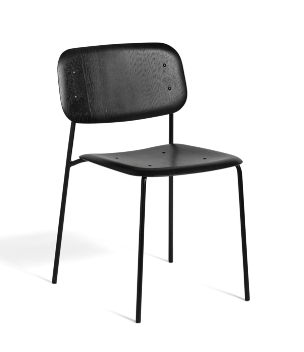 Hay  Hay Soft Edge 40 Dining Chair oak, black tube base