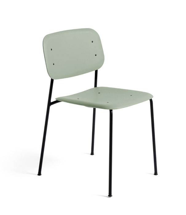 Hay  Hay Soft Edge 40 Dining Chair oak, black tube base
