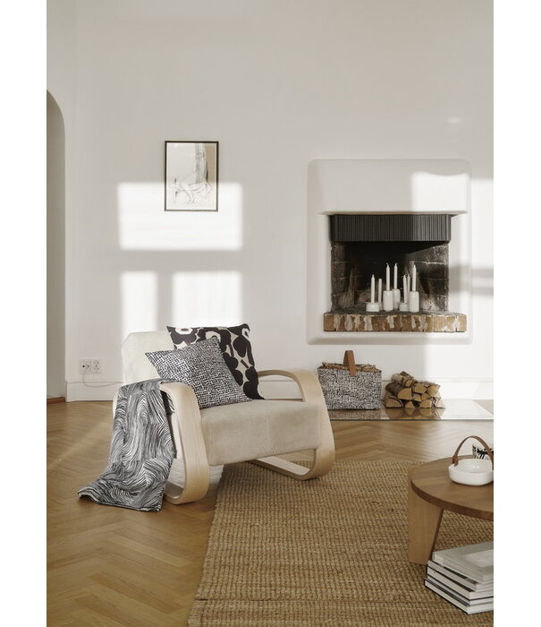Artek  Aalto Armchair 400 Tank, birch, Tonus 4 grey
