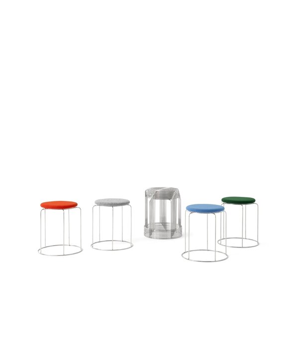 &Tradition Wire Stool VP11, stainless steel