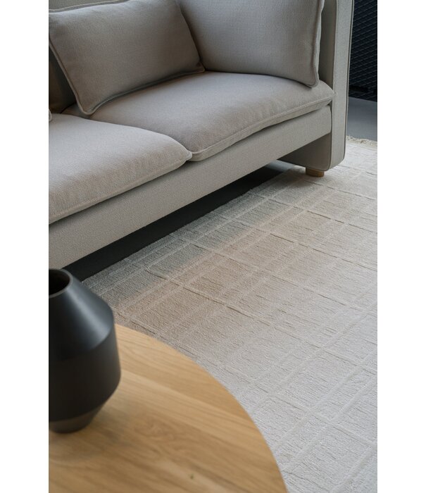 Massimo Copenhagen  Massimo Trellis Linen Rug Chalk