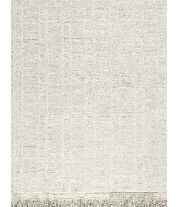 Massimo Copenhagen  Massimo Trellis Linnen Vloerkleed Chalk